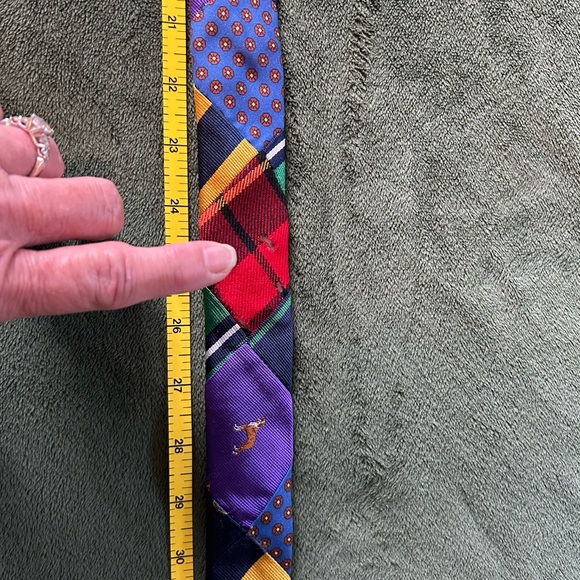 J. Crew Multicolor Plaid Belt with Tortoise Buckle See Pictures and Read S/M 40” - Picture 14 of 16